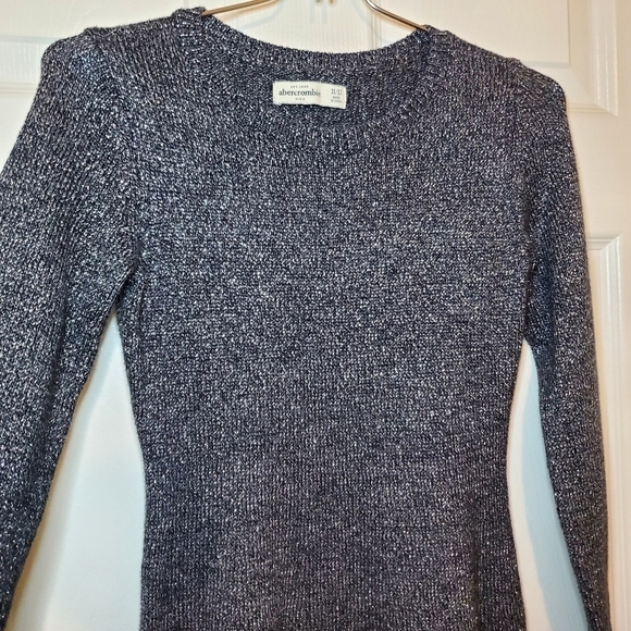 Abercrombie and Fitch Kids Sparkle Sweater Dress Sz 11/12 - Picture 3 of 10
